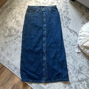 VINTAGE GAP DENIM MAXI SKIRT